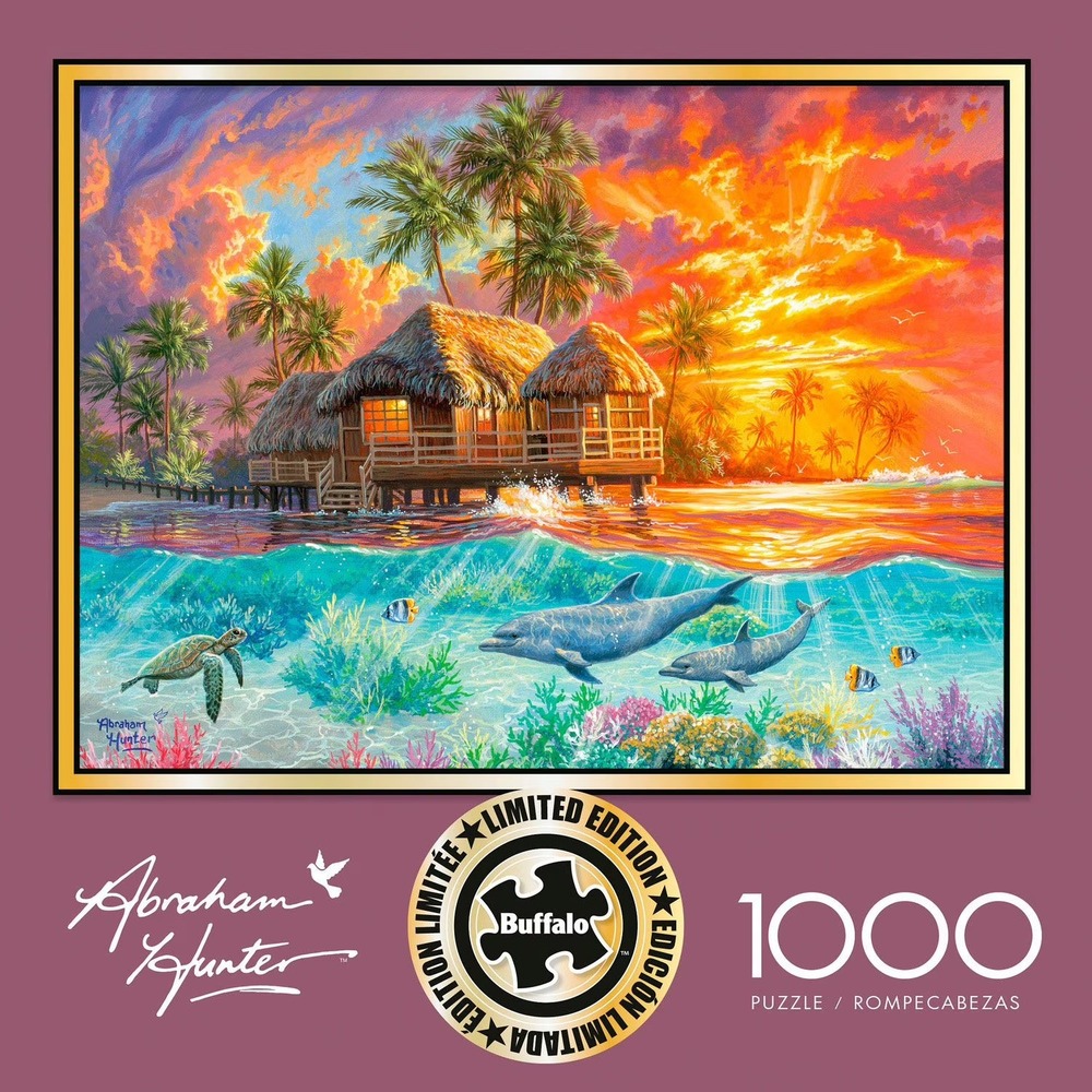 Buffalo Games Abraham Hunter Tropical Paradise 1000 Piece Puzzle New Sealed
